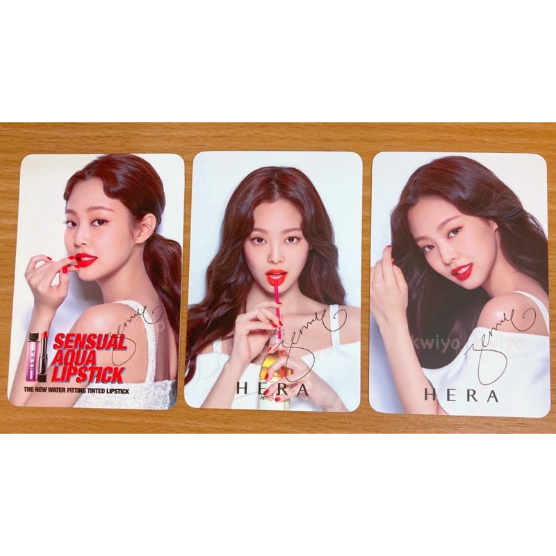 Blackpink Jennie Hera 化妝品代言特典小卡K4 特典| 蝦皮購物