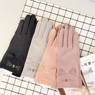[現貨🇯🇵🔜] UV 貓咪 防曬 遮陽 手套 內側 透氣 止滑 日本進口 日本手套 袖套