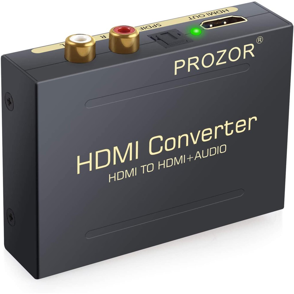 Proster HDMI音訊分離器HDMI2.0 支援HDR 4K@60hz ARC功能3.5毫米插孔