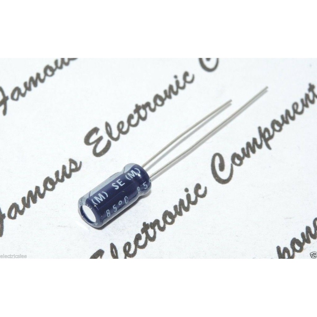 10 Pezzi Condensatore Elettrolitico Nichicon UKL1H2R2MDD - 2,2uF 50V 5x11mm - Bassa Dispersione