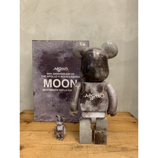 BE@RBRICK 100％ & 400％ MOON 月球拆檢| 蝦皮購物