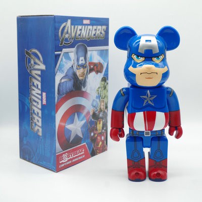 BE@RBRICK BEARBRICK 400% 庫柏力克熊鋼鐵人美國隊長牛奶妹