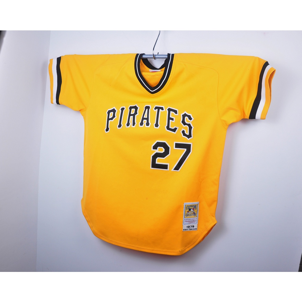 Authentic Mitchell and Ness 1979 Pittsburgh Pirates Kent Tekulve Black  Jersey 44