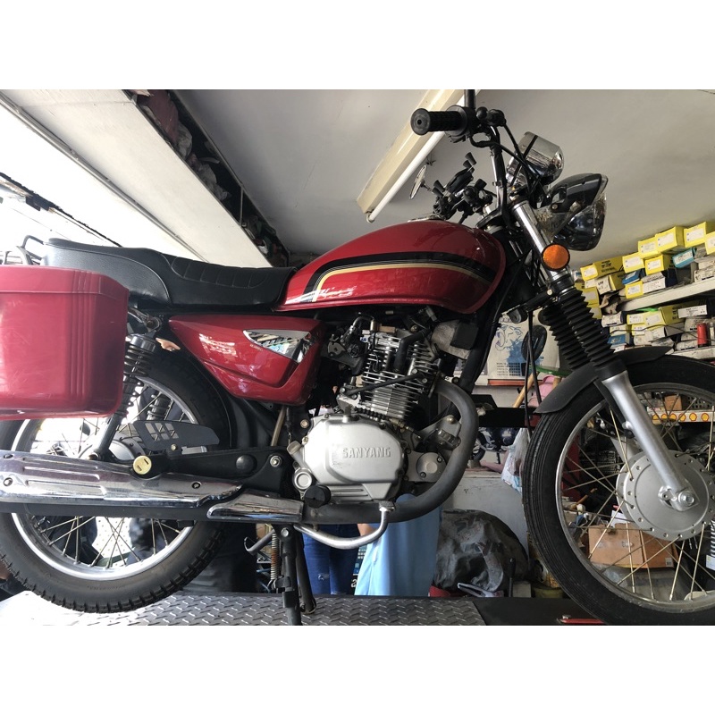 SYM 三陽機車 野狼 125 鼓煞 2018年 紅色復古 | 蝦皮購物