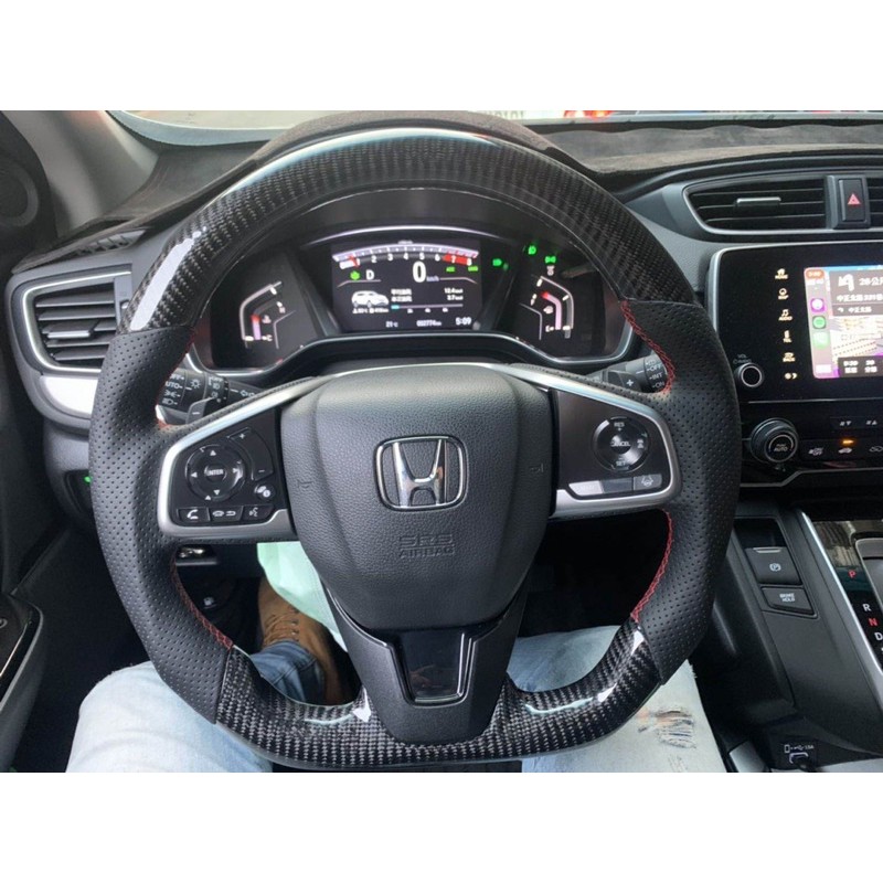 CRV5代 5.5代 真碳纖維 方向盤 平把 變型蟲 不含安裝 買斷 | 蝦皮購物