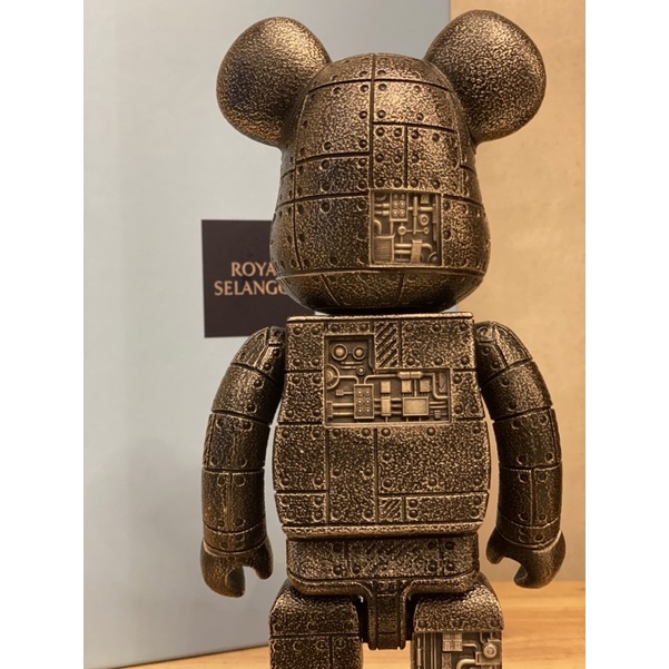 錫熊BE@RBRICK 400％ 蒸氣龐克ROYAL SELANGOR STEAMPUNK墨黑| 蝦皮購物