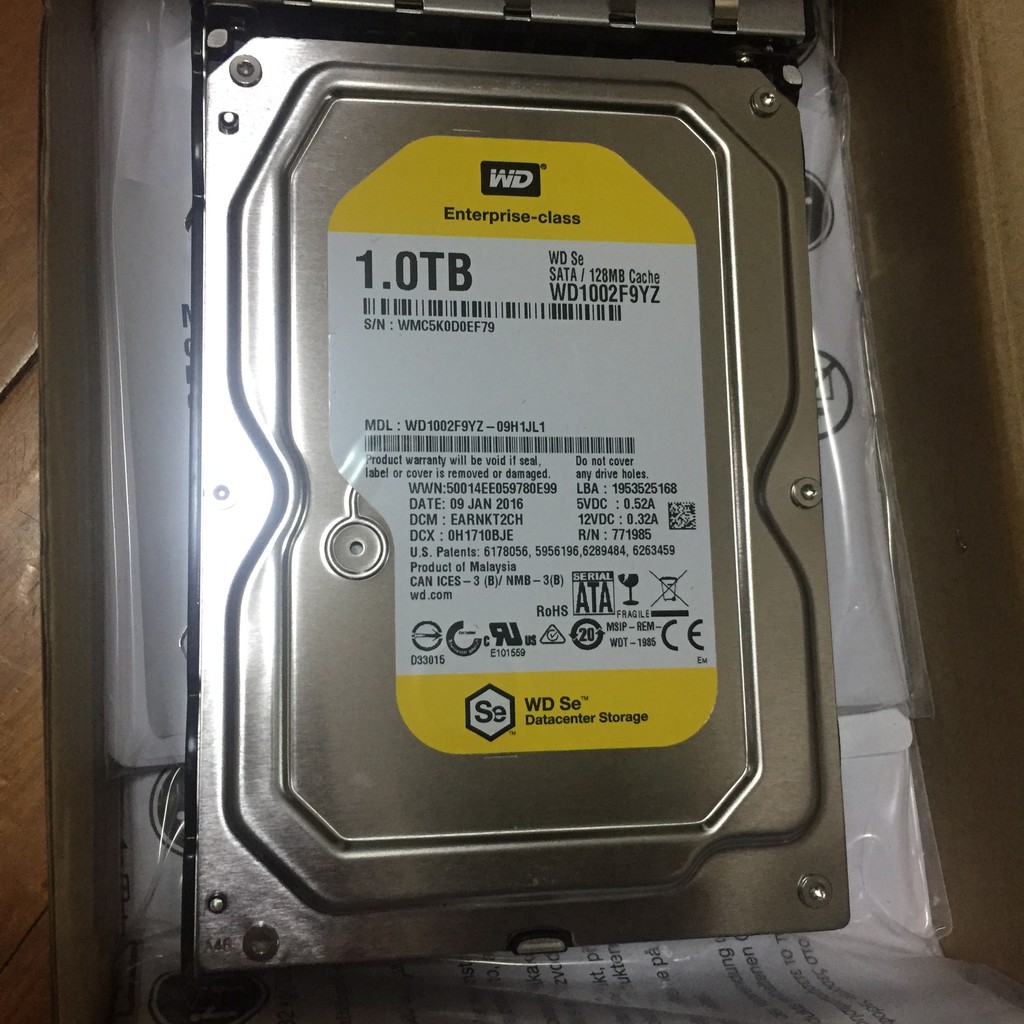 原價$2880! WD 1T黃標企業級3.5硬碟HDD(WD1002F9YZ)，保內(Seagate/Toshiba) | 蝦皮購物