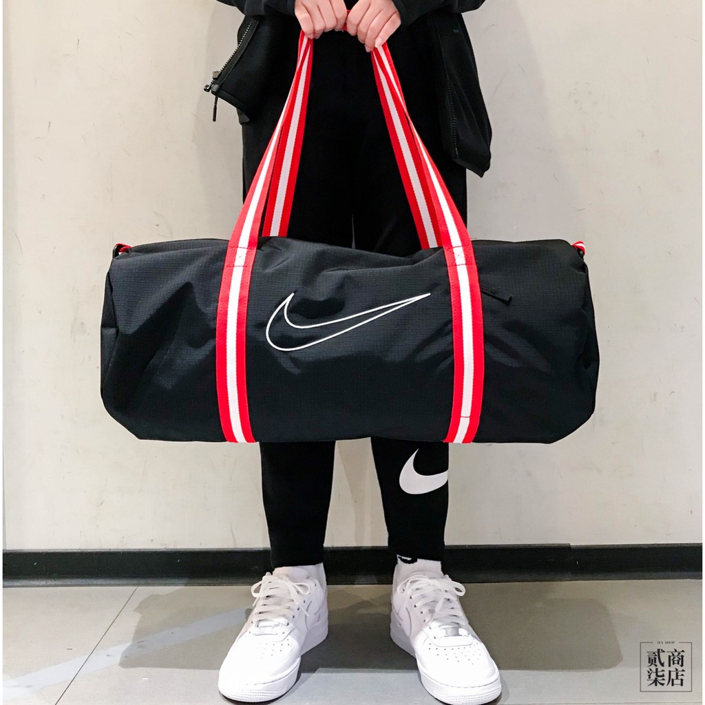 (貳柒商店) Nike Basketball Duffle Bag 黑紅 旅行包 側背包 運動 籃球 CK4973010 蝦皮購物