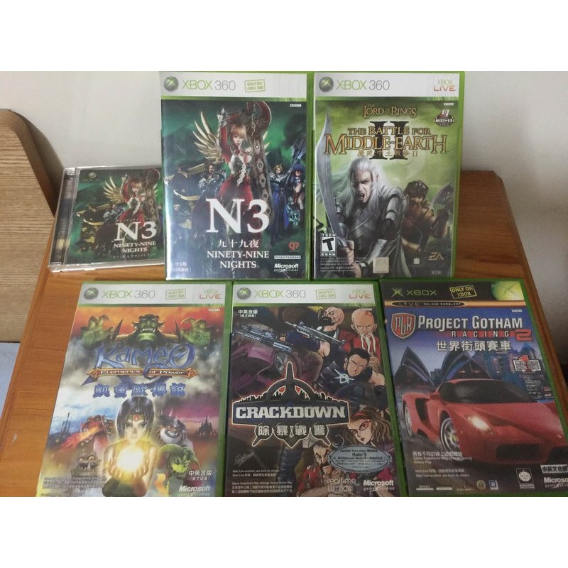 XBOX360 正版 N3 99九十九夜 附原聲帶CD 魔戒 中土戰爭 除暴戰警 世界街頭賽車 凱蜜歐傳說 | 蝦皮購物