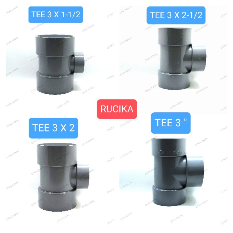 RUCIKA TEE 3 D 三通 3 X 2-1/2 D 三通 3 X 2 D 三通 3 X 1.1/2 D pvc | 蝦皮購物