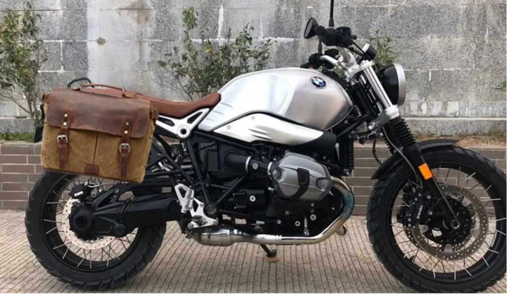 BMW R9T 專用側包+專用支架 機車環島旅行用 雨衣風衣衝鋒衣收納袋 復古旅行包 機車包 寶馬 | 蝦皮購物