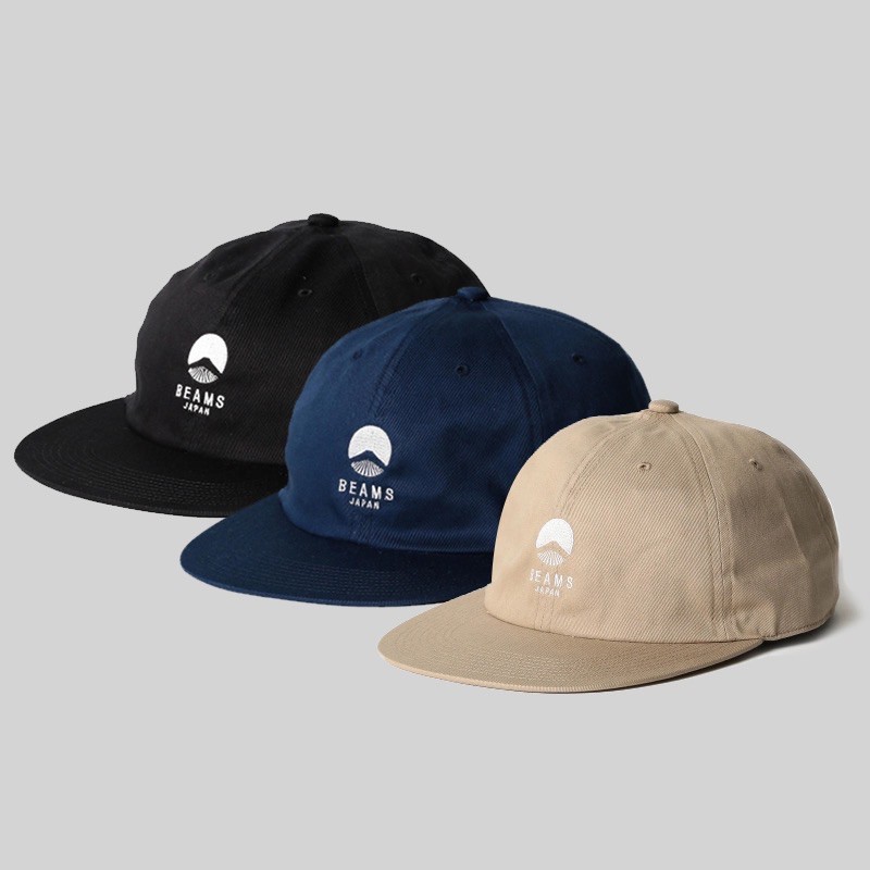 [SUNHOUSE] Beams japan cap 黑色 百搭 帽子 彎檐帽 棒球帽 老帽 禮物