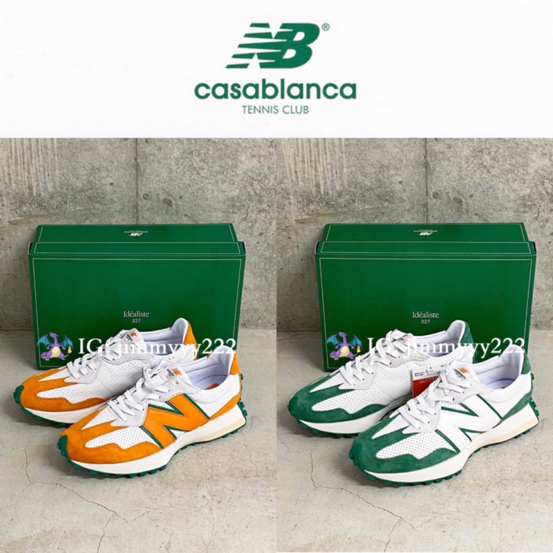 現貨NEW BALANCE X CASABLANCA 327 聯名非nb1300 990 992 993 楊艾倫