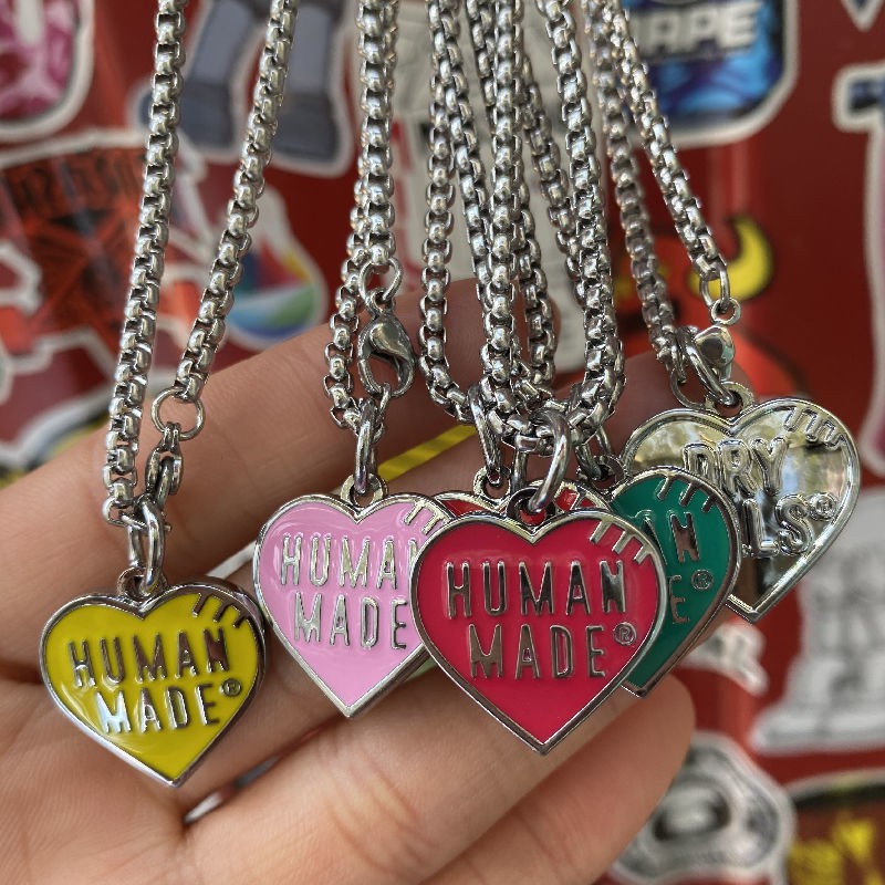 human made five heart necklace - primoak.com