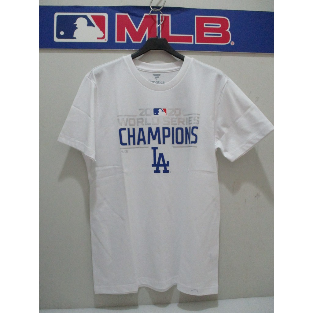 MLB世界大賽冠軍短袖T恤美國大聯盟道奇隊白色6060201-800 | 蝦皮購物