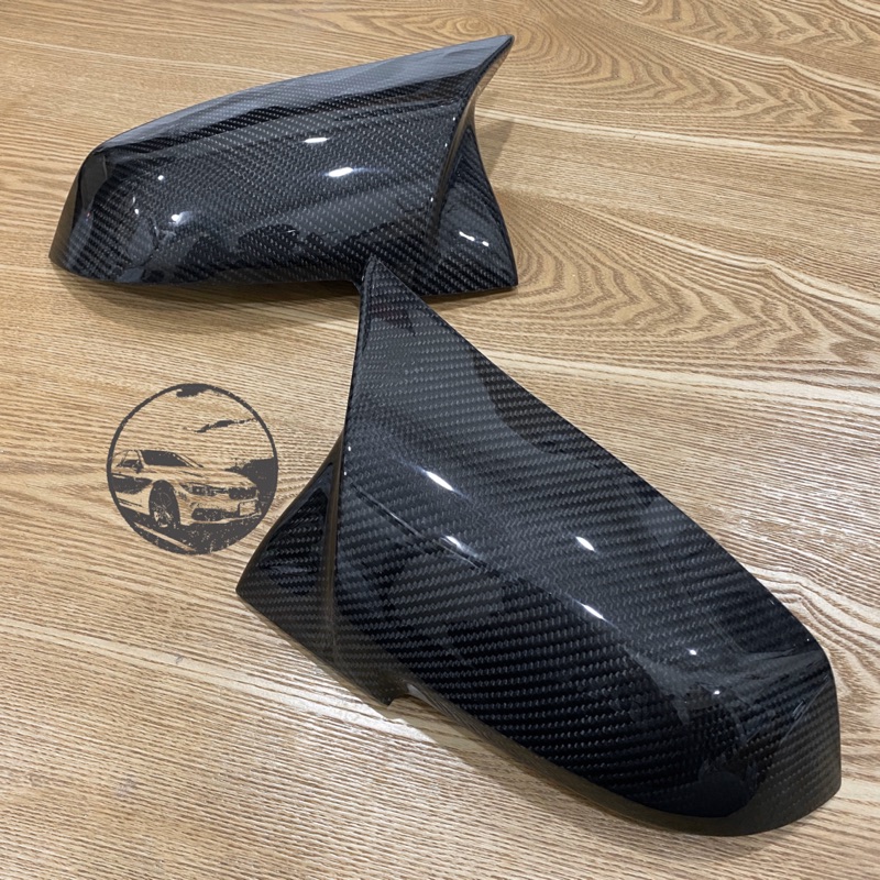 BMW 3/4系 M4款碳纖維牛角後照鏡蓋 H-006A main image 1