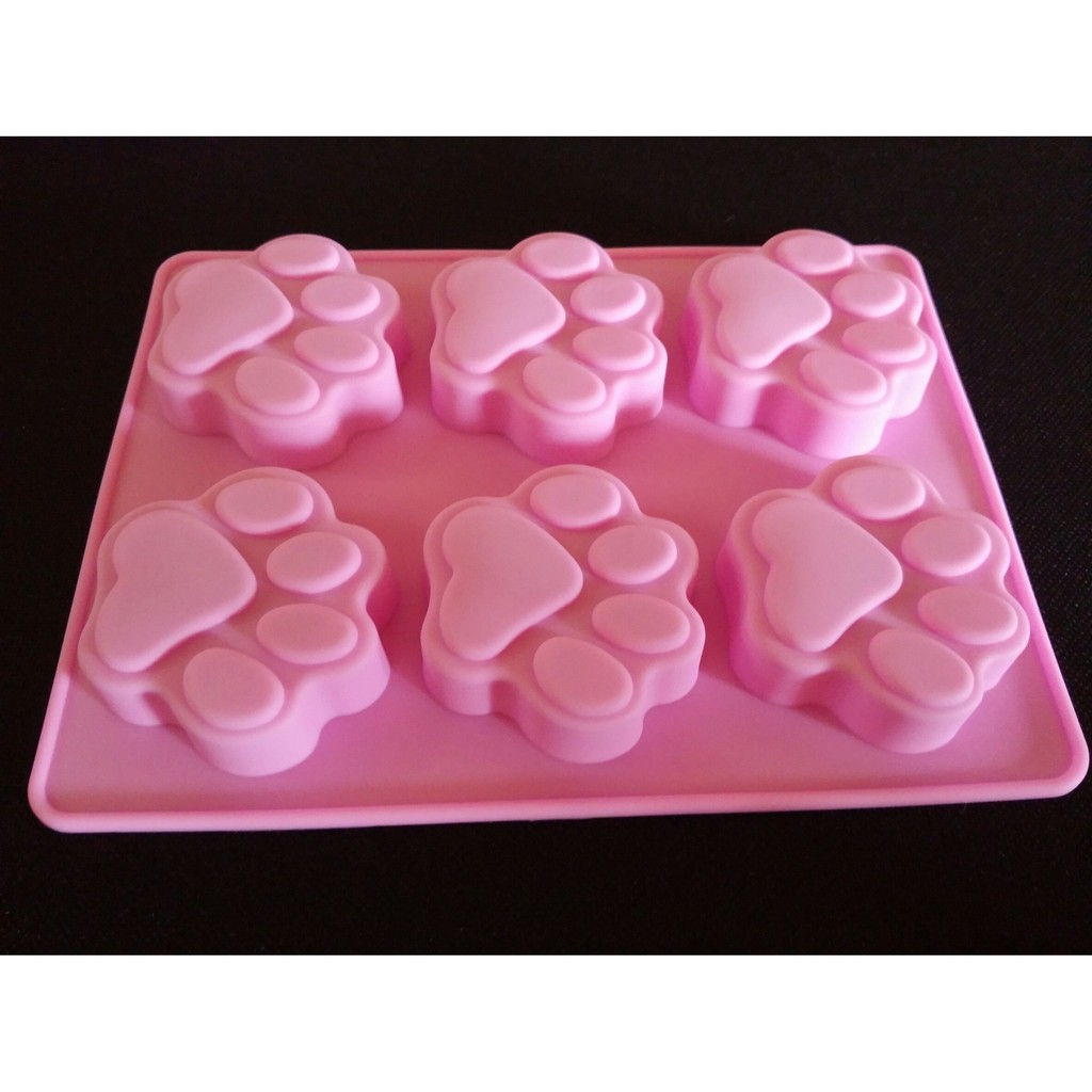 【悠立固】Y35 六連貓爪貓掌熊掌矽膠模具 手工皂模具 烘焙工具 巧克力蛋糕模具 冰盒冰塊模具 布丁果凍翻糖模具 食品級 | Yahoo奇摩拍賣