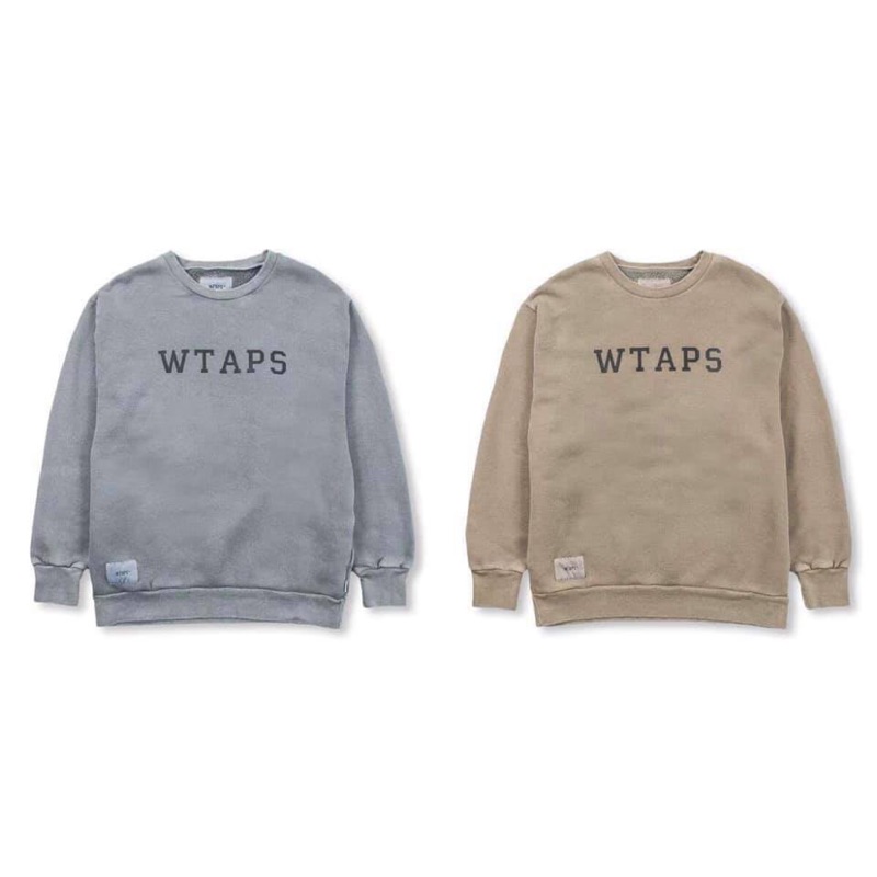 WTAPS 19AW COLLEGE DESIGN CREWNECK SWEATSHIRT 長袖上衣 衛衣 套衫