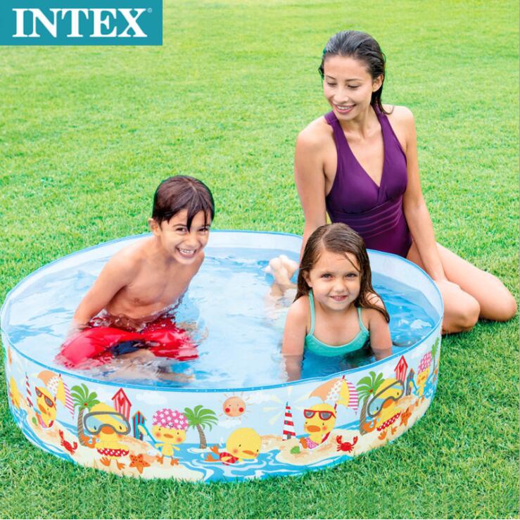 INTEX 58477 假日海濱硬膠水池兒童戲水池 幼兒夏天玩水池 嬰兒遊戲池 迷露森活 | 蝦皮購物