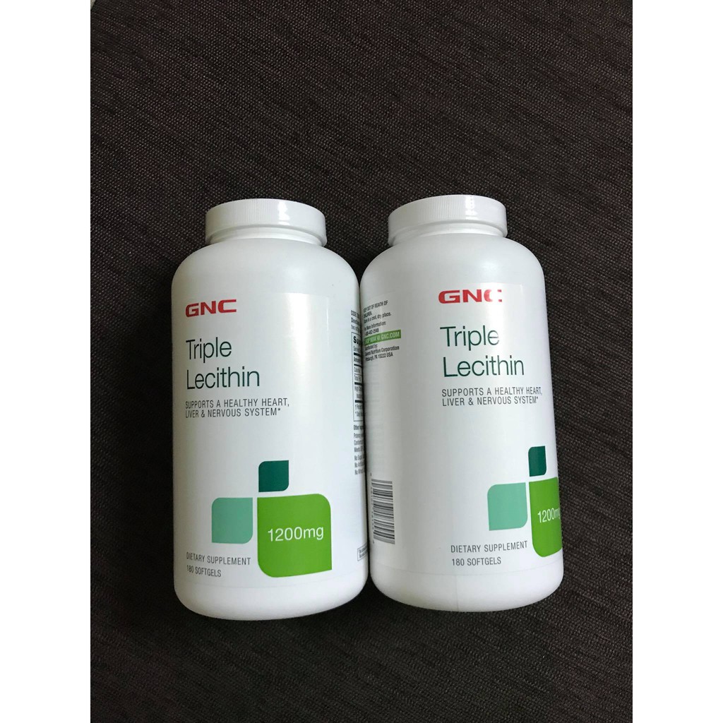 GNC Triple Lecithin 三效卵磷脂 1200mg 180顆 蝦皮購物