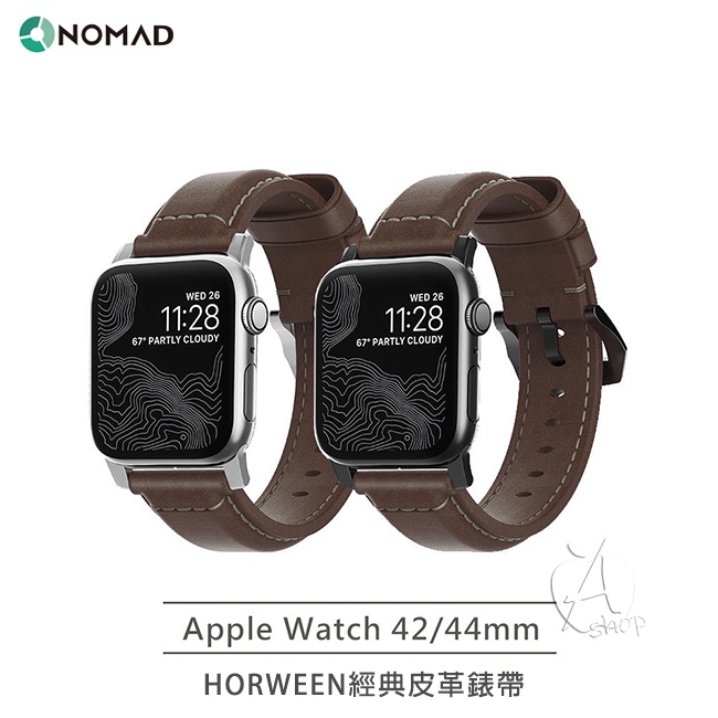 現貨NOMAD x HORWEEN皮革Apple Watch經典皮革錶帶42mm / 44mm | 蝦皮購物