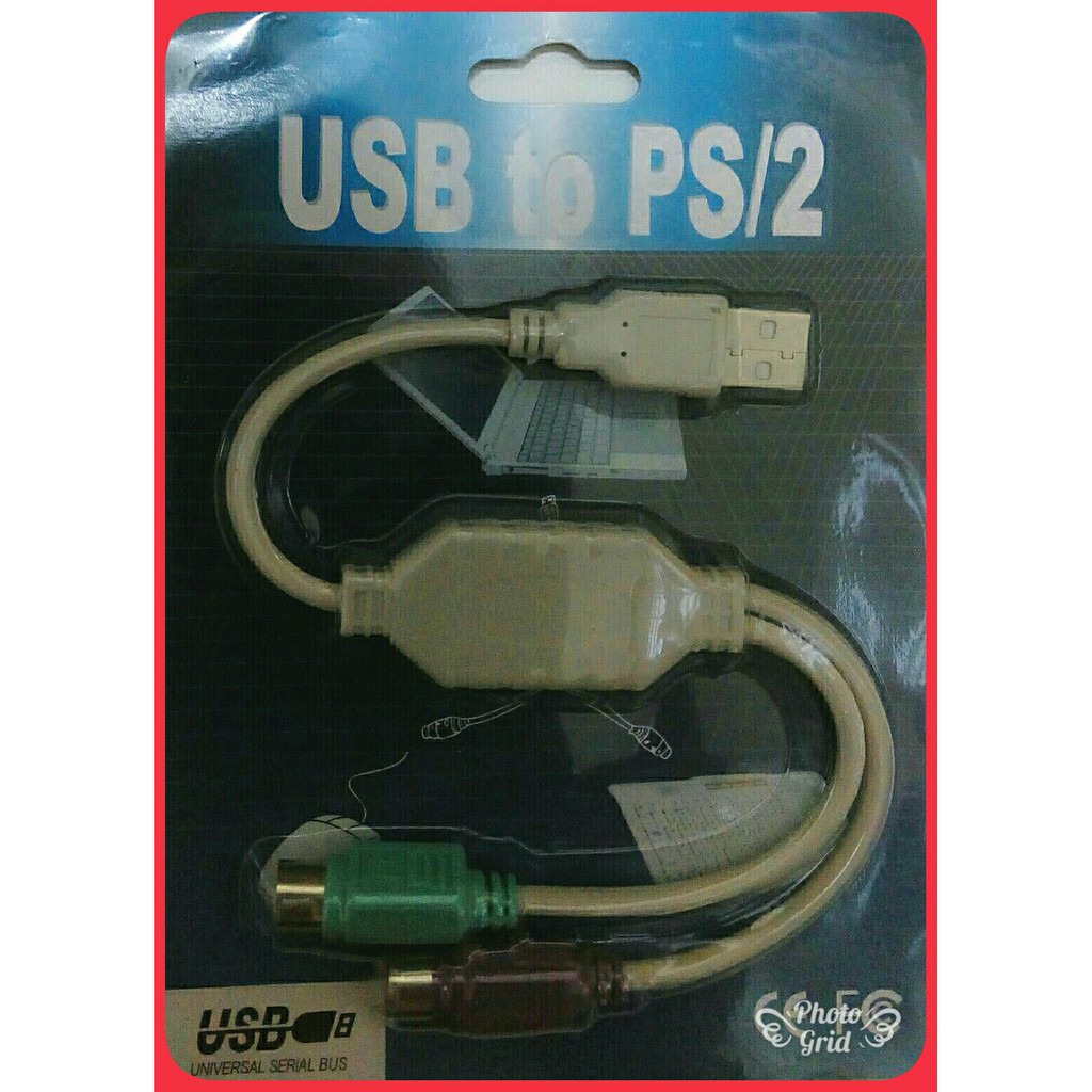全新．含郵＄80．USB 轉 PS2．USB 轉 PS/2．一轉二 雙埠．鍵盤．滑鼠．條碼機 | 蝦皮購物