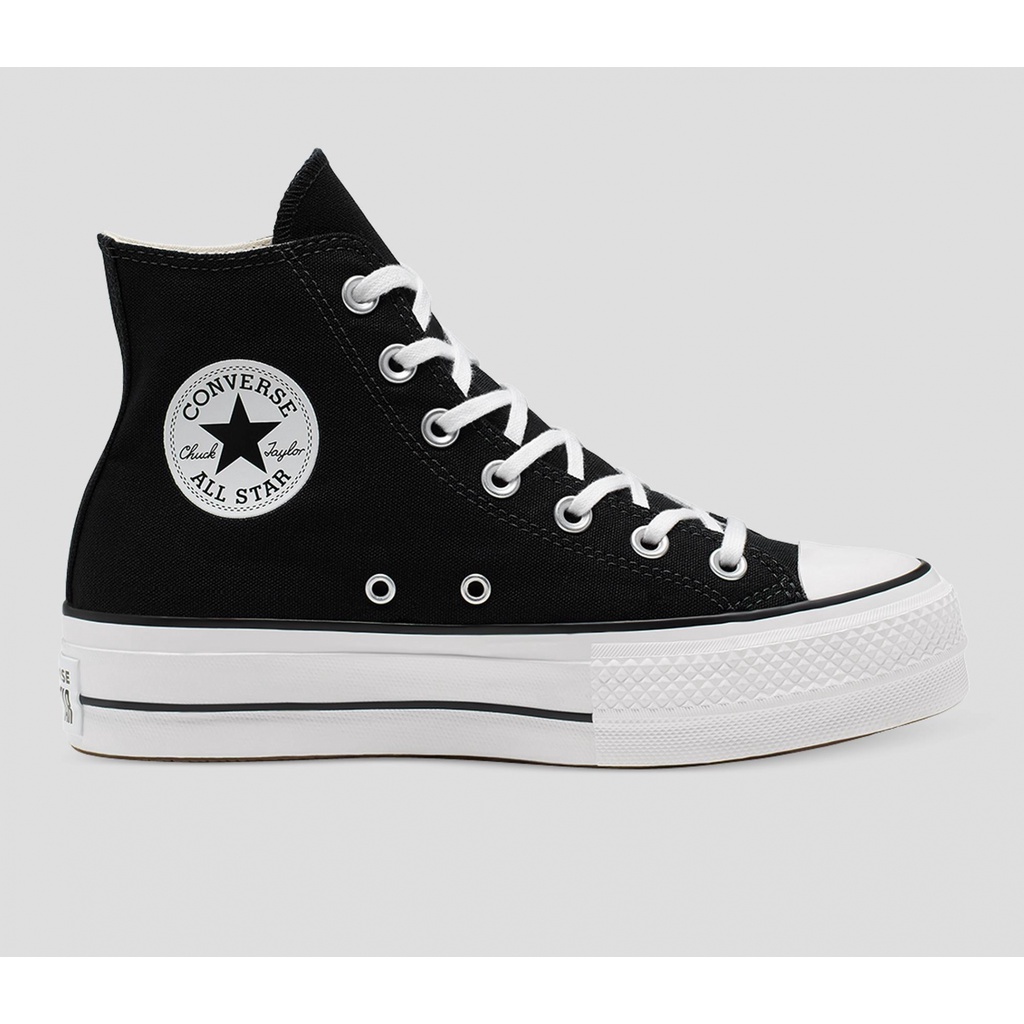 Theoneshop Converse Lift 厚底 增高 黑色 黑白 帆布 高筒 經典 黑鞋 帆布鞋 560845c 蝦皮購物