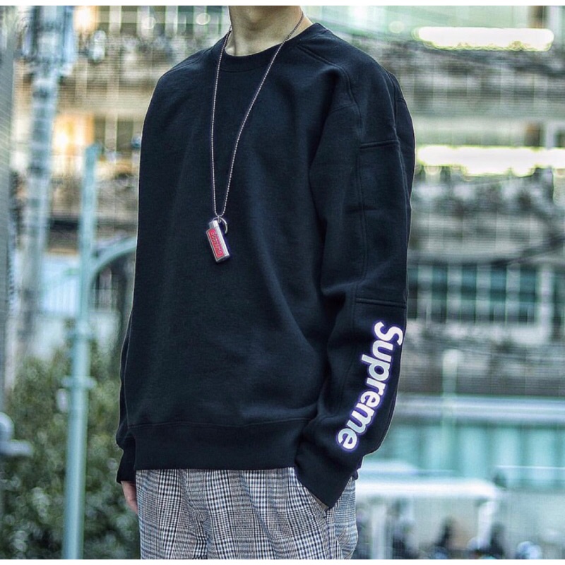 area0439】2019 春夏Supreme Formula Crewneck 衛衣大學T 拼接Logo