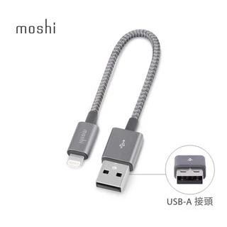 Moshi Integra USB-A to Lightning 充電線 傳輸編織線（0.25 m）iphone充電線