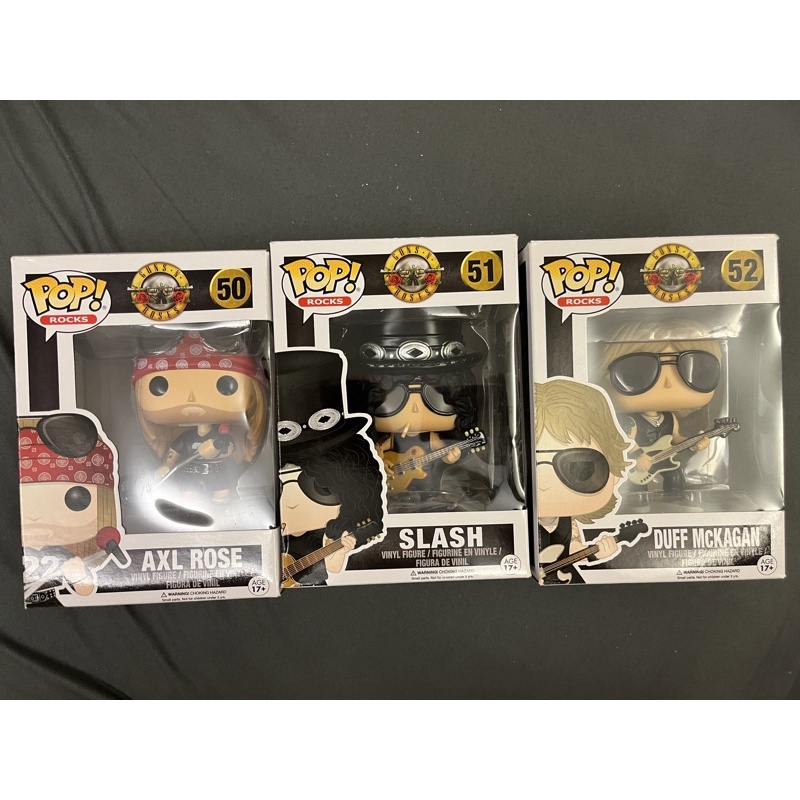 現貨Funko Pop Rocks 搖滾系列Slash Axl Rose 槍與玫瑰樂團Guns N