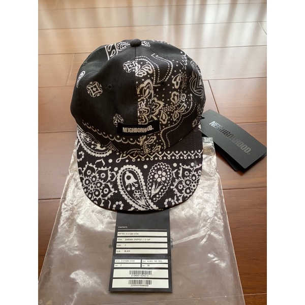 全新現貨黑色21AW NEIGHBORHOOD BANDANA CHOPPED / E-CAP 變形蟲老帽