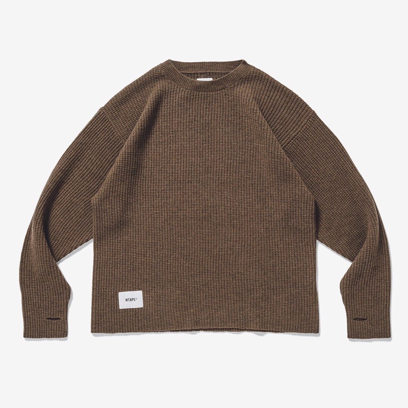 WTAPS 20AW WAFFLE 01 / SWEATER / WOOL 長袖毛衣針織衫| 蝦皮購物