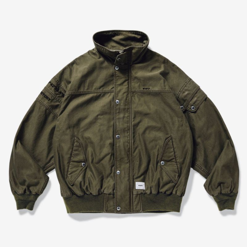 20SS WTAPS FAD / JACKET. COTTON. SATIN 軍事石洗夾克| 蝦皮購物