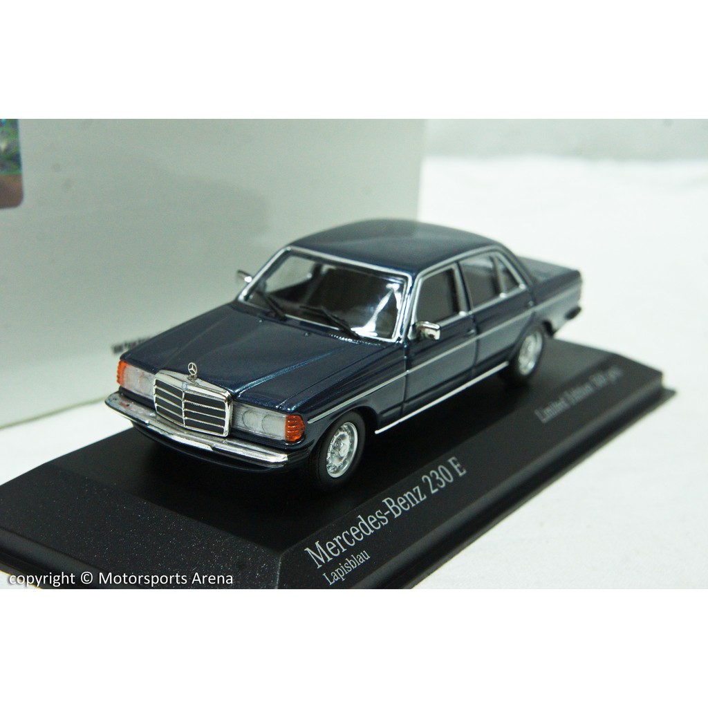 特價現貨】1:43 Minichamps Mercedes Benz 230 E W123 1982 藍/綠※限量