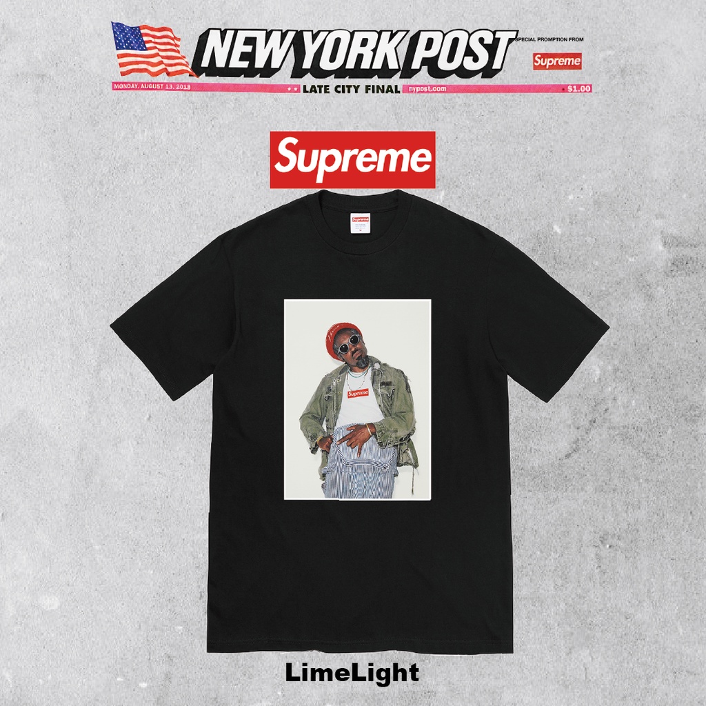 ☆LimeLight☆ 2022 F/W Supreme Andre 3000 Tee 照片TEE 秋冬海報聯名