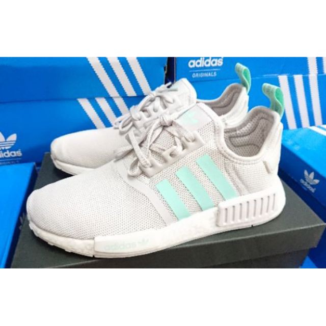 Adidas nmd r1 on sale mint glow (w)