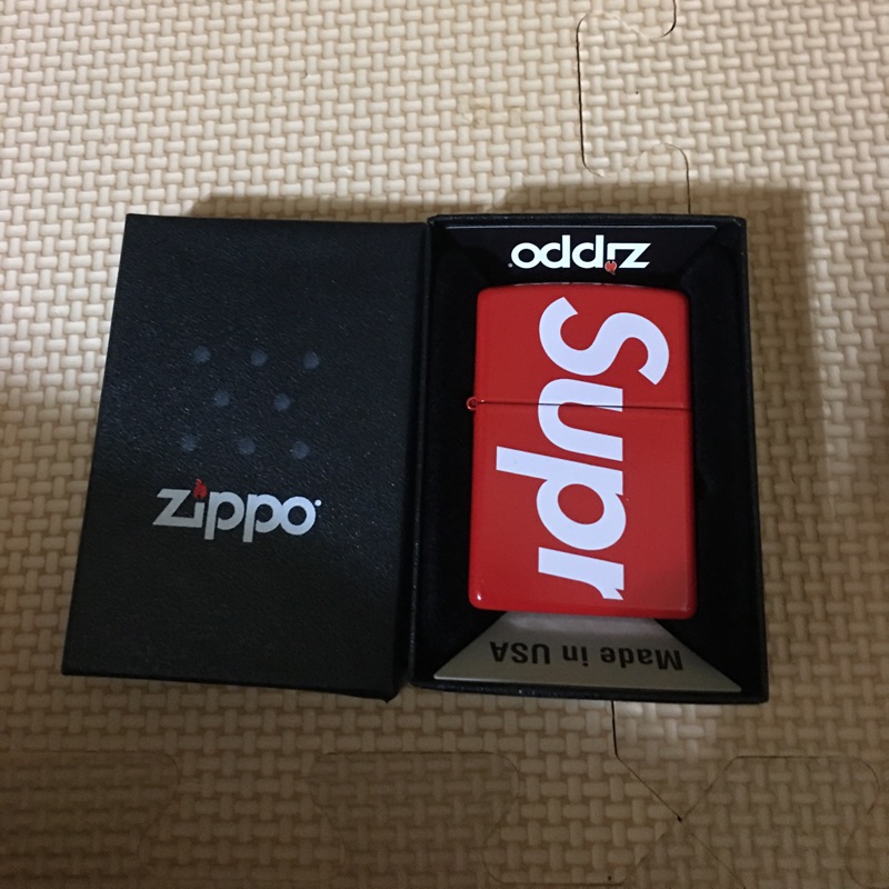 Supreme Logo Zippo 打火機防風金屬| 蝦皮購物