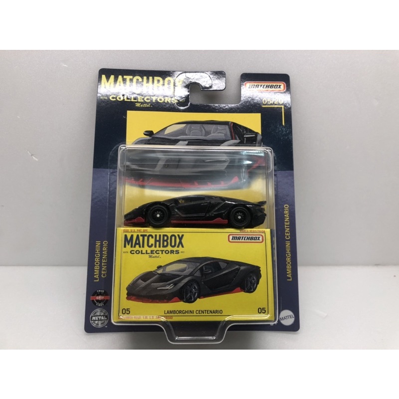 稀少到貨》MATCHBOX火柴盒小汽車精裝版LAMBORGHINI CENTENARIO（膠胎可