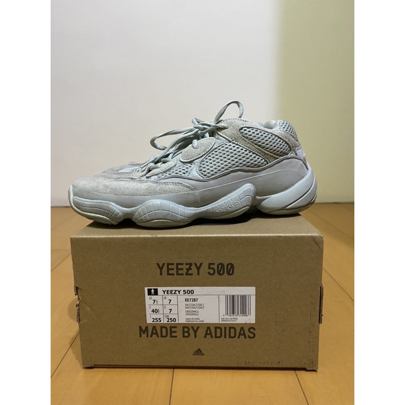 二手美品Adidas Yeezy 500 salt 海鹽us7.5 25.5cm | 蝦皮購物