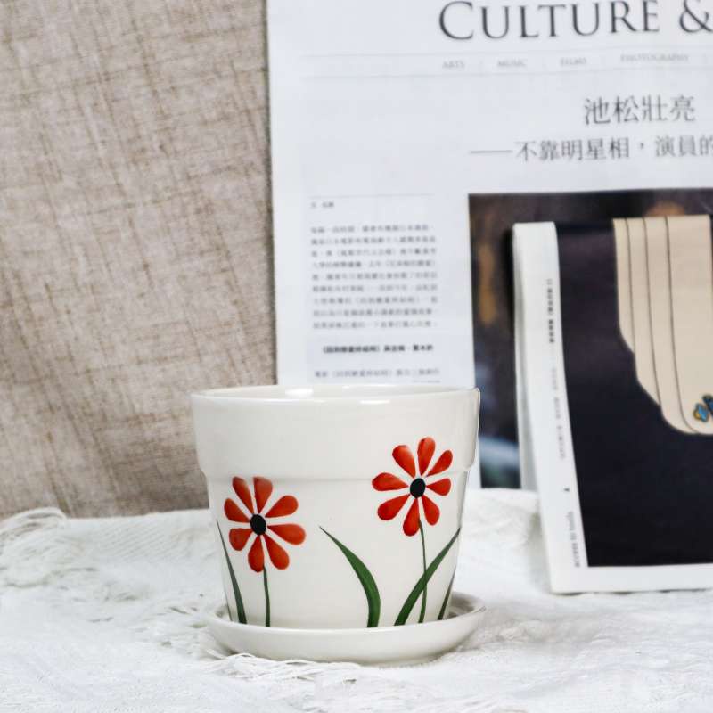【現貨】 可放三吋盆/上釉可愛圖案盆栽 /彩繪盆栽/瓷盆 /花盆/ 花器 /盆器 /桌面盆栽/多肉 /園藝/ 簡約 | 蝦皮購物