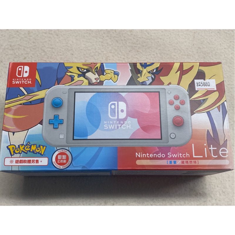 中古二手九成新任天堂寶可夢限定版NS Switch lite主機台灣專用機劍盾