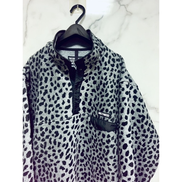 WACKO MARIA / LEOPARD PULLOVER BOA FLEECE JACKET 原價16400