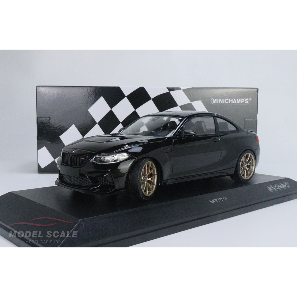 模例】Minichamps 1/18 BMW M2 CS 2020 黑色金輪| 蝦皮購物