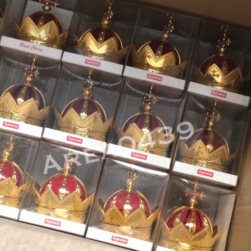 【area0439】2019 春夏 Supreme Crown Air Freshener 皇冠 香氛罐 擺飾 飾品