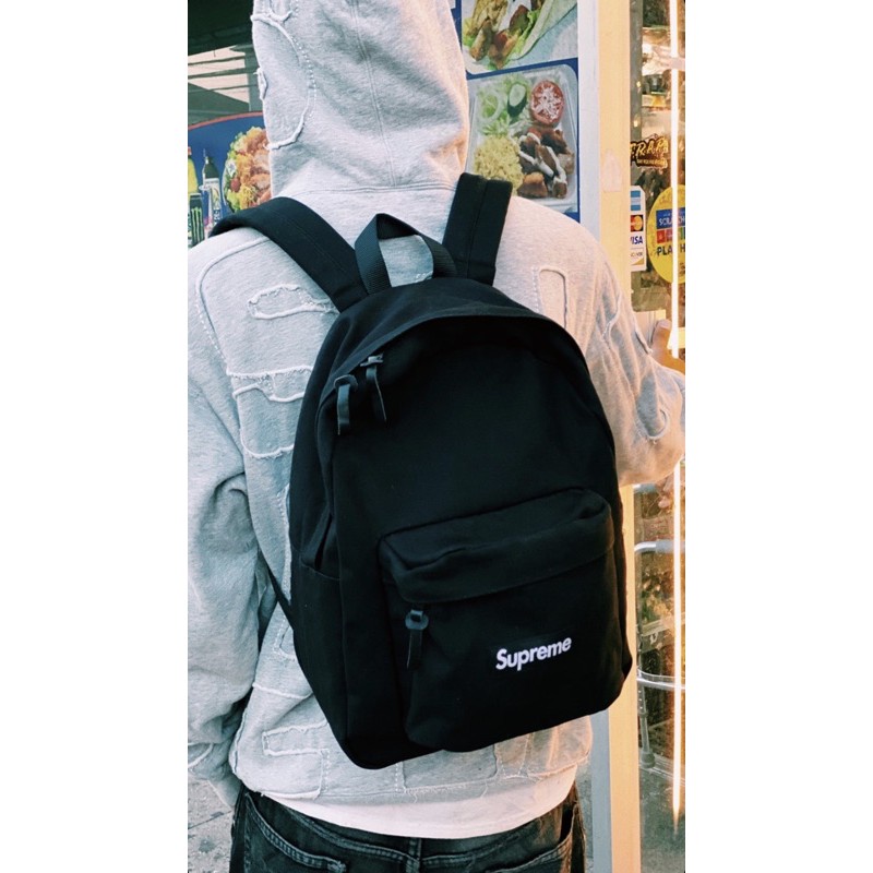 area0439】2021 秋冬Supreme Canvas Backpack 帆布後背包背包Box Logo