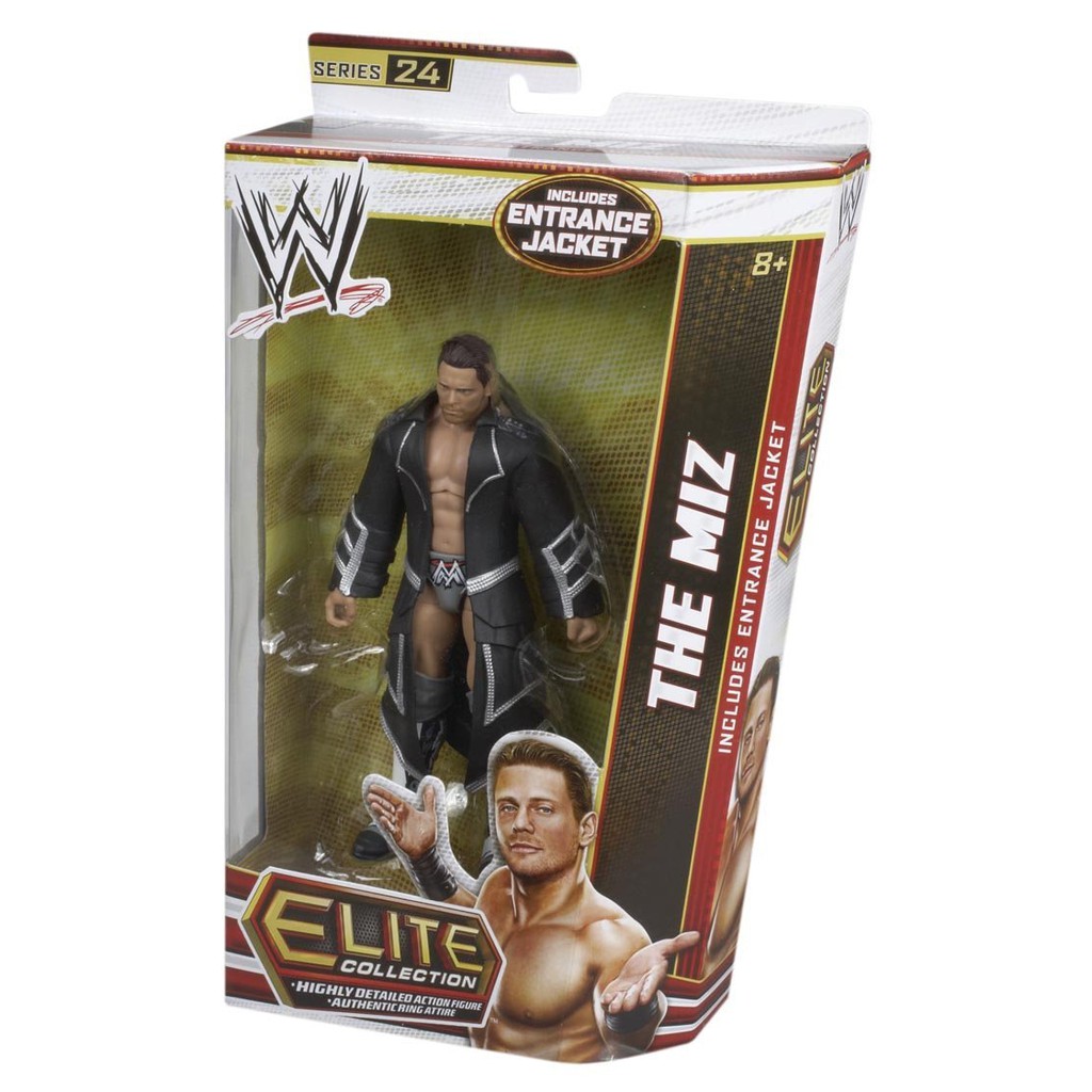 美國瘋潮]正版WWE The Miz Elite #24 Action Figure MIZ大衣復刻精華版