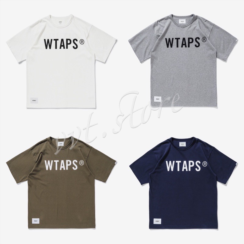 WTAPS 21SS BANNER SS TEE COLLEGE NAVY - トップス