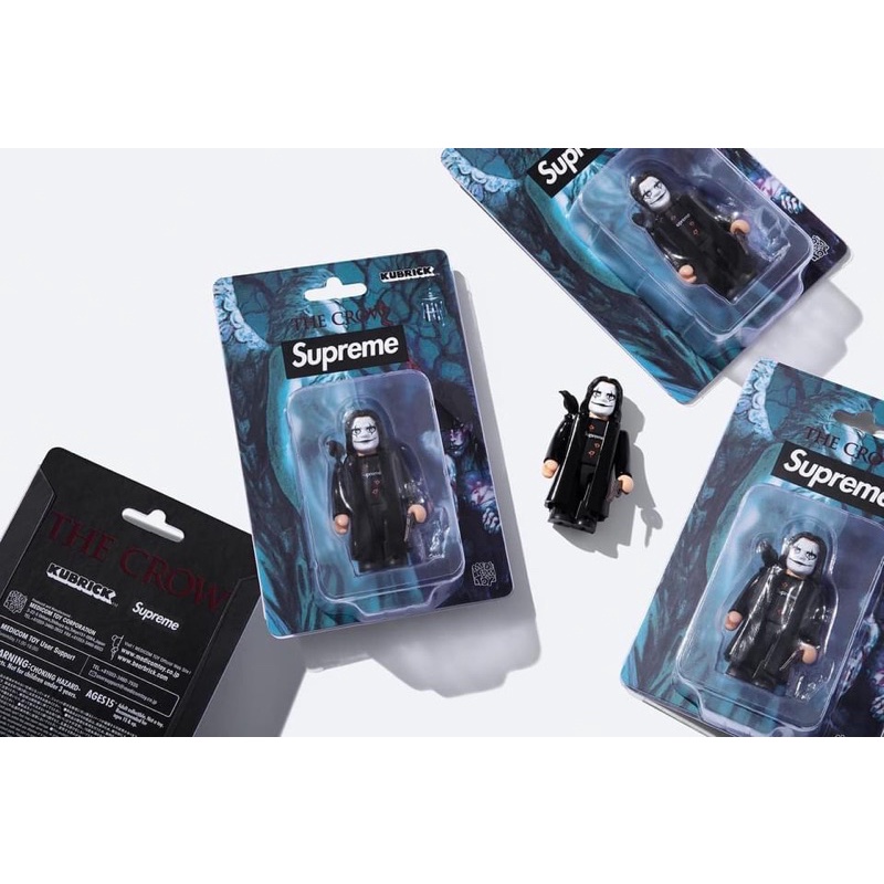 日本官方正品Bearbrick Be@rbrick Kubrick Supreme The Crow 烏鴉100