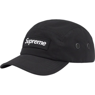 area0439】2023 Supreme Washed Chino Twill Camp Cap 皮扣深藍帽子