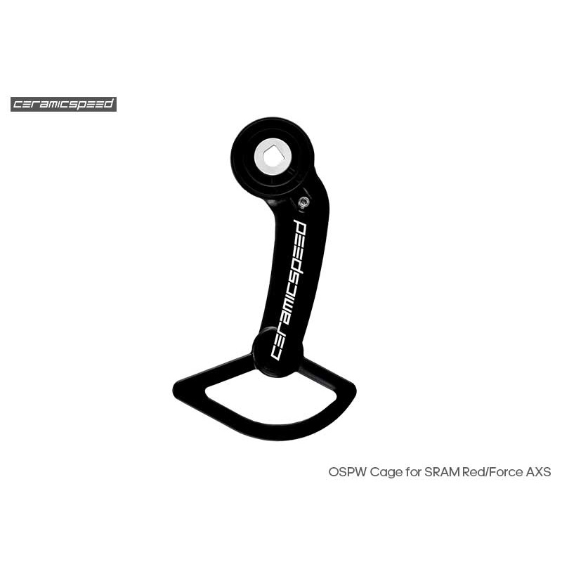CeramicSpeed Système de Galets de Dérailleur - OSPW RS - Alpha Disc | pour SRAM RED/Force AXS - argenté | Argent Special Edition